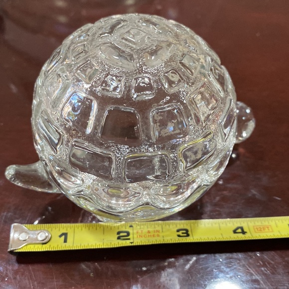 Anchor Hocking pressed glass turtle candy trinket black box from the 1950’s - Picture 10 of 16